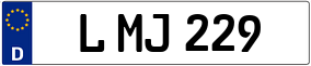 Trailer License Plate